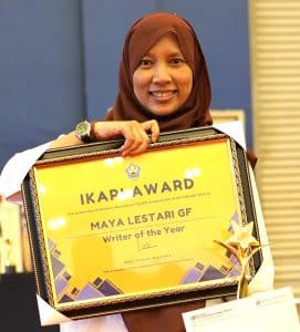 Maya Lestari Gf, Writer of The Year Ikapi Awards 2023